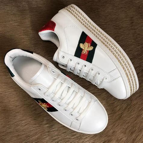 blue gucci sneakers|gucci platform sneakers with crystals.